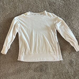 Aerie Cream Long Sleeve Top